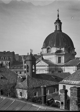 Panorama Nowego Miasta z kościołem św. Kazimierza (sakramentek)