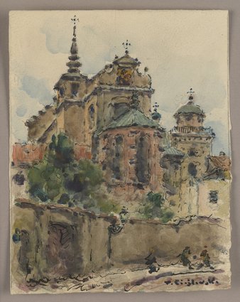 Kościół św. Anny od strony Mariensztatu