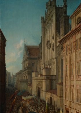 Ulica Świętojańska podczas procesji Bożego Ciała