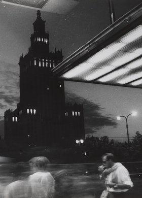 Pałac Kultury i Nauki o zmierzchu