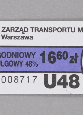 Bilet ulgowy (48%) sieciowy tygodniowy