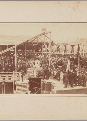 Poświęcenie kamienia węgielnego pod budowę kościoła św. Augustyna przy ulicy Nowolipki