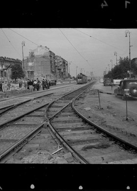 Torowisko tramwajowe w Alejach Jerozolimskich