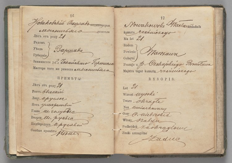 Książka rzemieślnicza Wacława Nowakowskiego