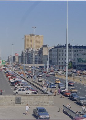 Panorama Alei Jerozolimskich przy Dworcu Centralnym