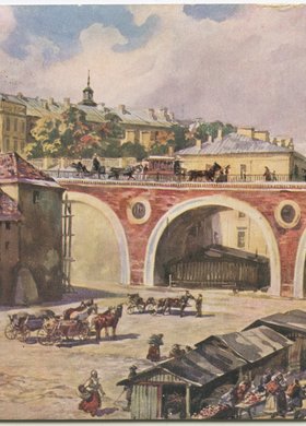 Rynek na Mariensztacie i arkady Nowego Zjazdu