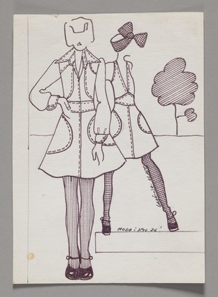 Projekt płaszcza i sukienki dla Spółdzielni Moda i Styl