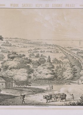 Widok Saskiej Kępy od strony Pragi