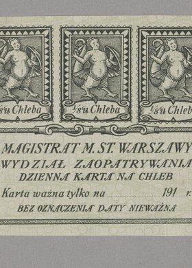 Karta żwynościowa dla ludności miasta stołecznego Warszawy