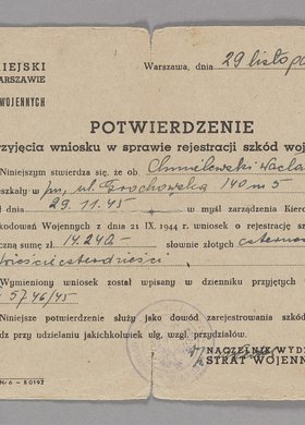 Pismo skierowane do Wacława Chmielewskiego