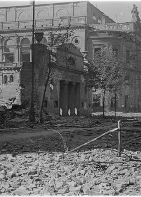 Zniszczenia zabudowy przy ulicy Jasnej