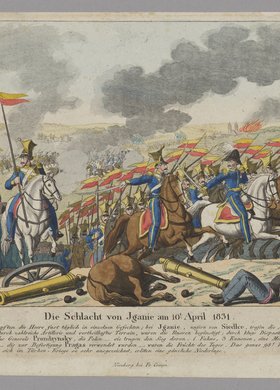 Die Schlacht von Iganie am 10.t April 1831