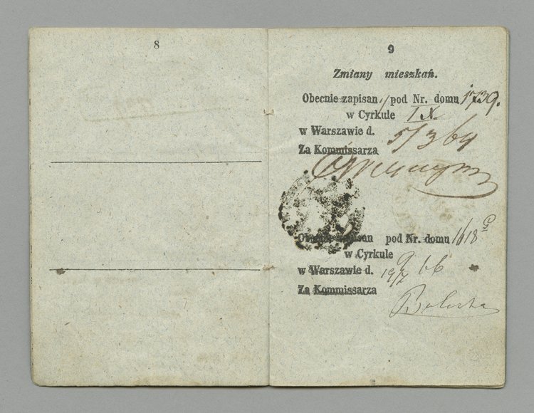 Książeczka legitymacyjna Ksawerego Gierszta