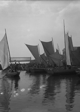 I wojna światowa. Przeprawa łodziami przez Wisłę