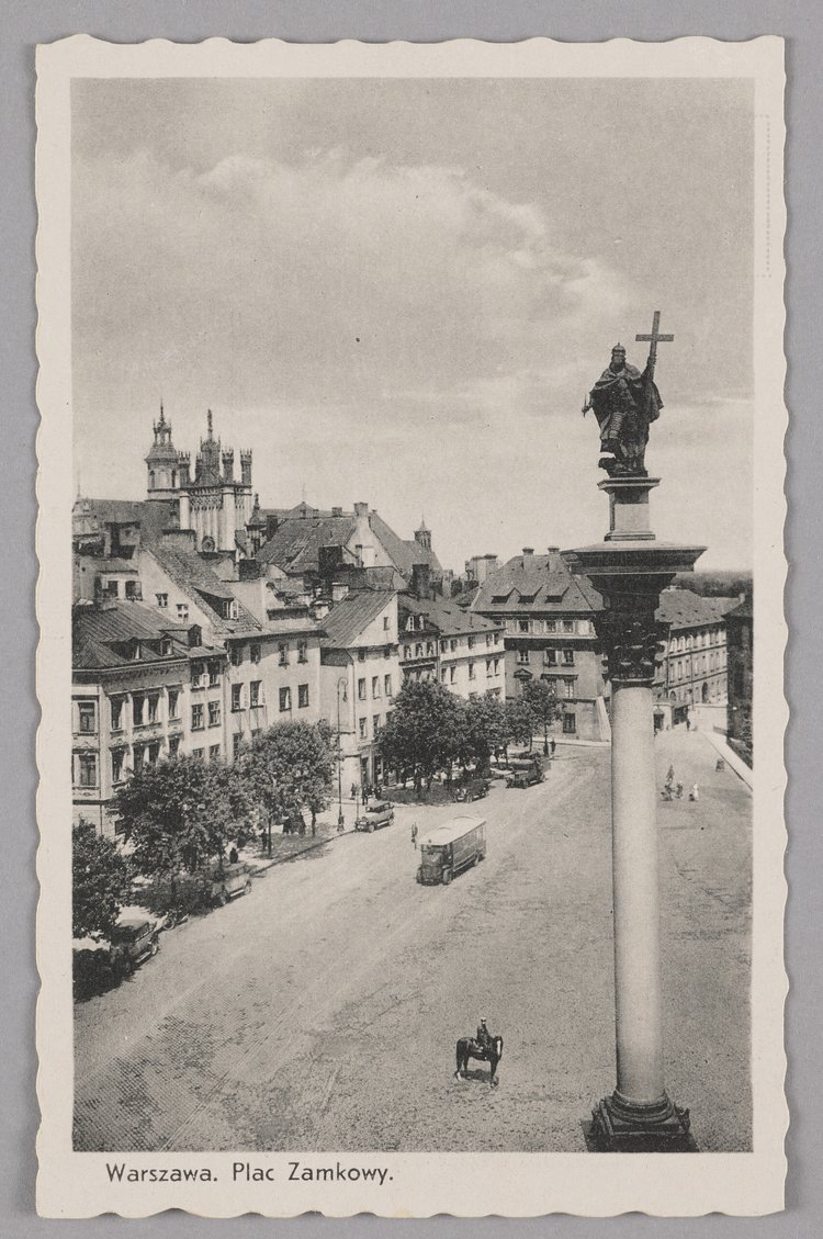 Kolumna Zygmunta III Wazy i fragment placu Zamkowego