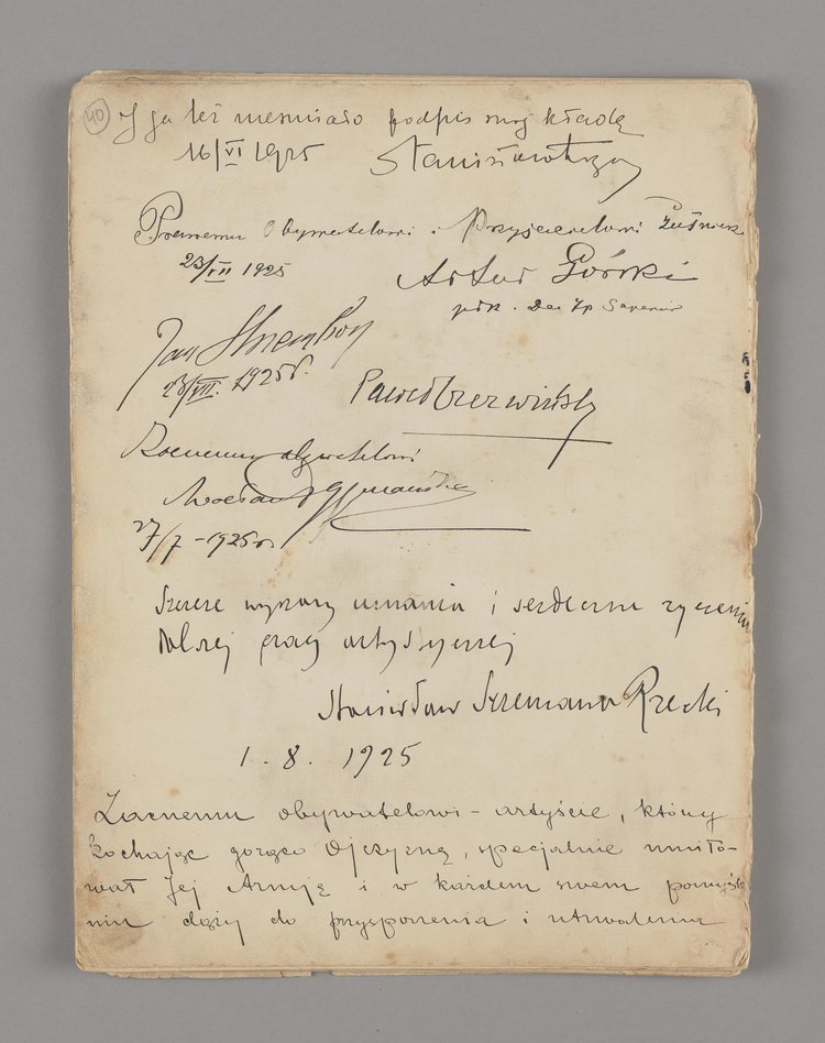 Księga pamiątkowa Pracowni jubilersko-złotniczej Wincentego Wabińskiego i Spółka