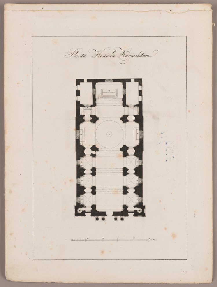 Planta kościoła Karmelitów (Plan kościoła Karmelitów)
