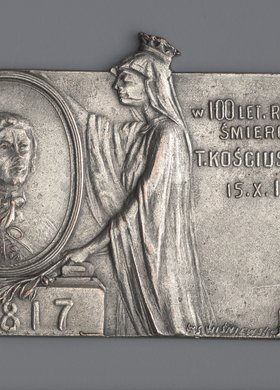 100. rocznica śmierci Tadeusza Kosciuszki, 1746-1817 upamiętniająca setną rocznicę śmierci, 1817-1917