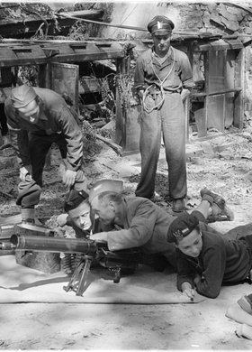 Nauka obsługi karabinu maszynowego MG 08/15