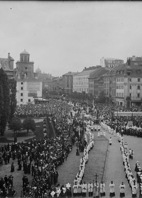 Procesja Bożego Ciała na placu Zamkowym