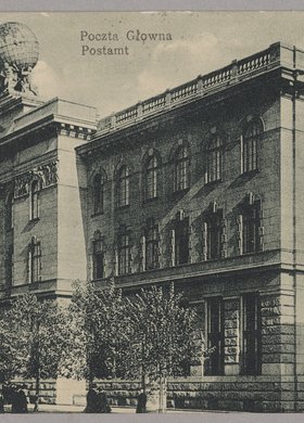 Poczta Główna przy placu Wareckim (obecnie plac Powstańców Warszawy)