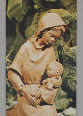 Karteczka stanowiąca pamiątkę z bierzmowania udzielonego przez bp. pomocniczego warszawskiego Władysława Miziołka