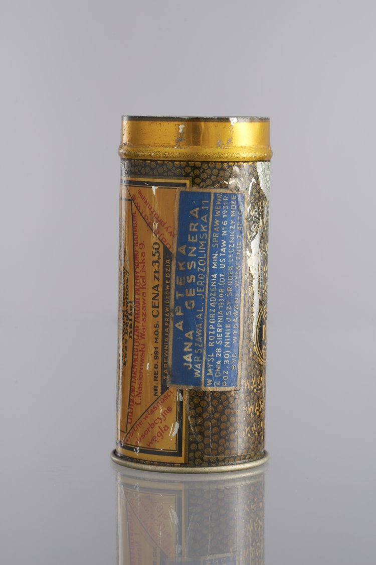 Pudełko apteczne blaszane apteki Jana Gessnera