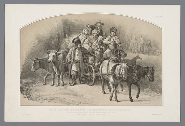 Wieśniacy z okolic Warszawy czyli powrót z miasta po jarmarku