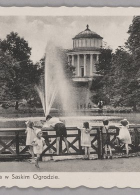 Dzieci w Ogrodzie Saskim