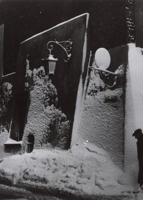 Wąski Dunaj St. in the Old Town in winter