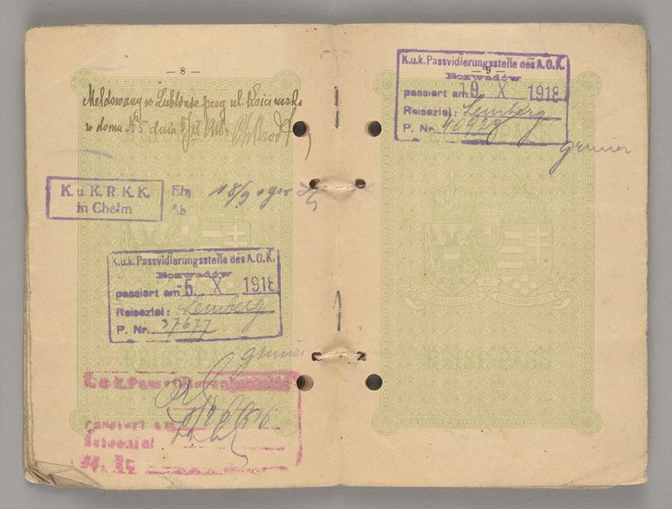 Paszport podróży wydany Antoniemu Olszewskiemu