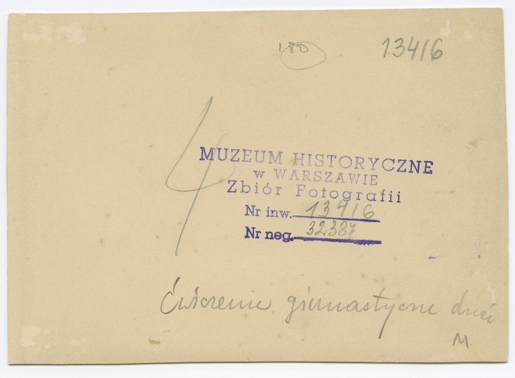 Zakład gimnastyczny Mariana Olszewskiego, popisy uczniów