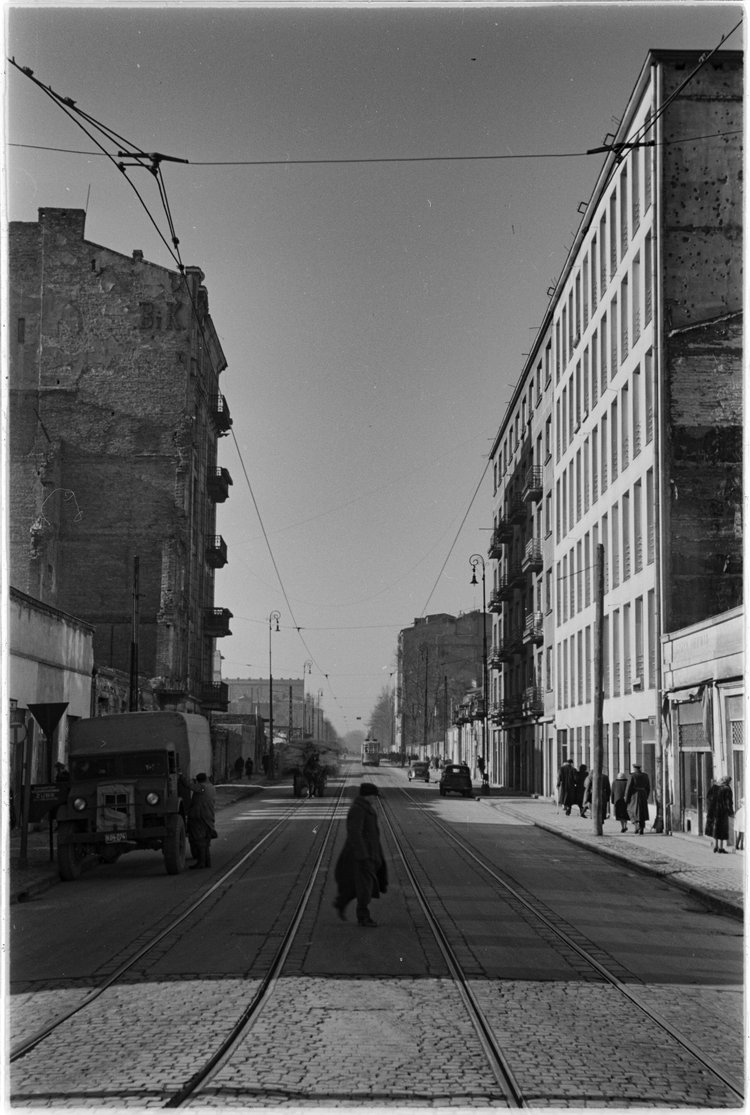 Ulica Nowowiejska, widok od strony placu Zbawiciela