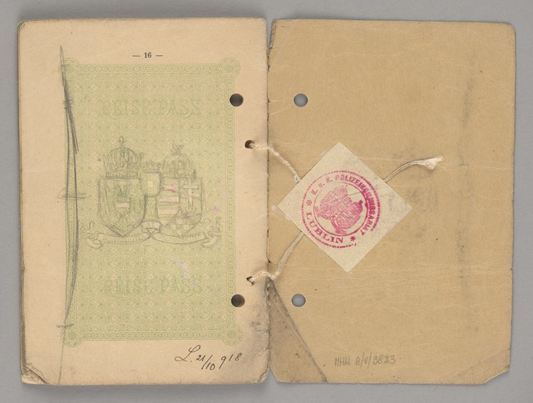 Paszport podróży wydany Antoniemu Olszewskiemu