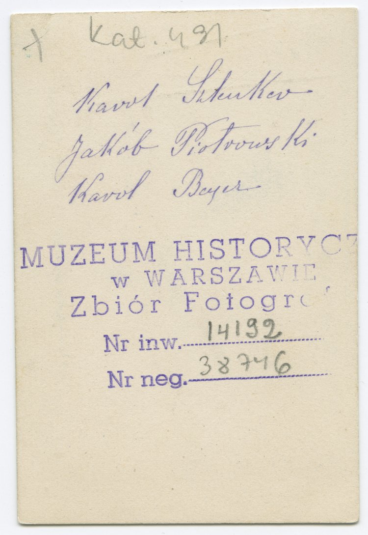 Portret Ksawerego Szlenkiera, Karola Beyera i Jakuba Piotrowskiego