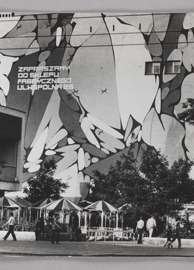 Marszałkowska St.; advertisement mural of the Celia cosmetics company
