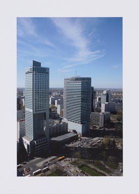 Panorama z PKiN w kierunku północno-zachodnim