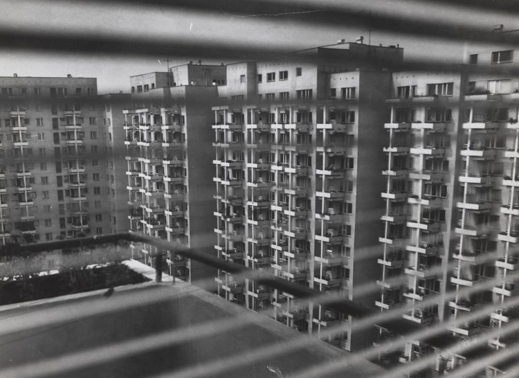 View of the Inflancka housing estate from a window