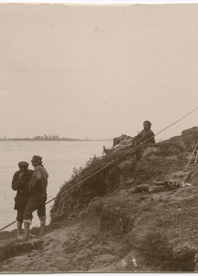 Wędkarze nad Wisłą