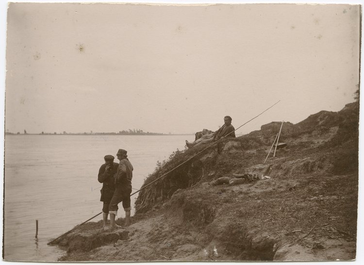 Wędkarze nad Wisłą