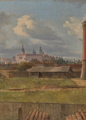 Widok na Zamek Królewski od strony wodociągów