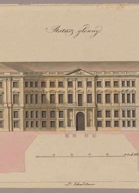 Ratusz miejski (Pałac Jabłonowskich), rysunek pomiarowy