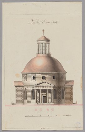 Kościół ewangelicki, rysunek pomiarowy