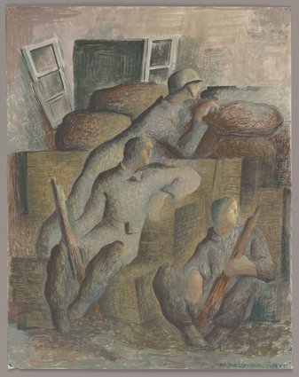 Powstańcy na barykadzie