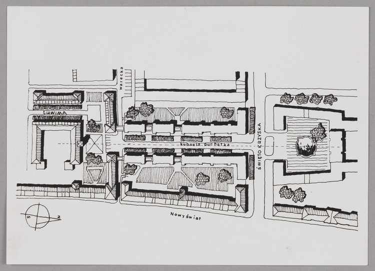 Nowy Świat Zachód, ul. Kubusia Puchatka, plan sytuacyjny