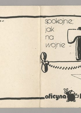 Broszura tzw. "drugiego obiegu" p.t. "Spokojnie jak na wojnie"