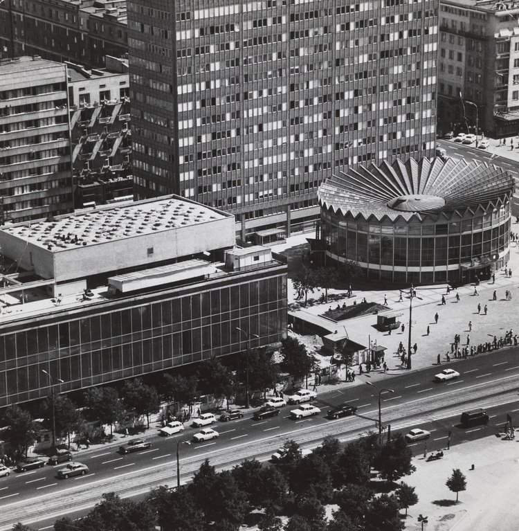 PKO Rotunda from the Palace of Culture and Science