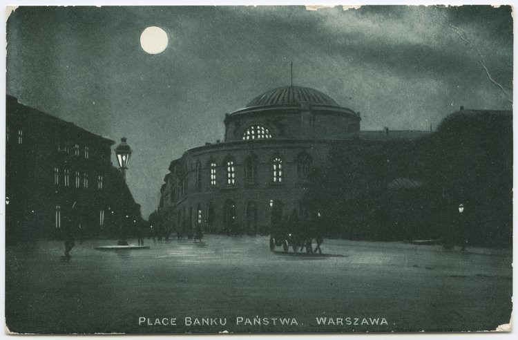 Plac Bankowy nocą