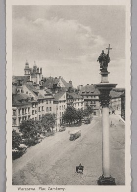 Kolumna Zygmunta III Wazy i fragment placu Zamkowego