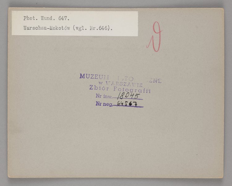 Stacja wąskotorowej kolejki wilanowskiej przy rondzie Mokotowskim (obecnie plac Unii Lubelskiej)